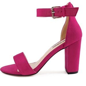 NWT JOY IN LOVE 3.5" Chunky‎ Block Heels,  Ankle Strap